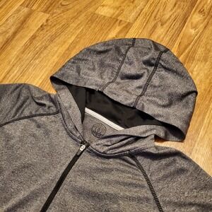 Golds Gym Performance Hoodie Men XL Gray 1/4 Zip Training Cardio Gym